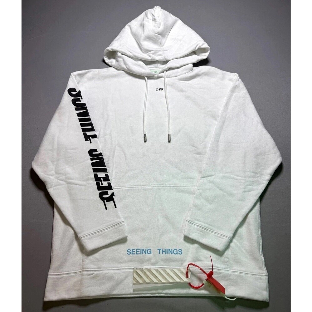 NWT Off-White Seeing Things Marilyn Monroe Hoodie Men's Medium Sweatshirt-Rare